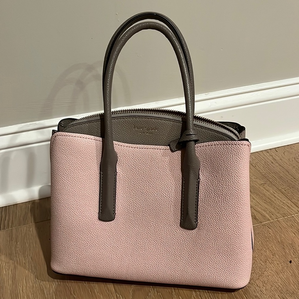 Kate spade tote NWOT pink/grey w/crossbody strap included